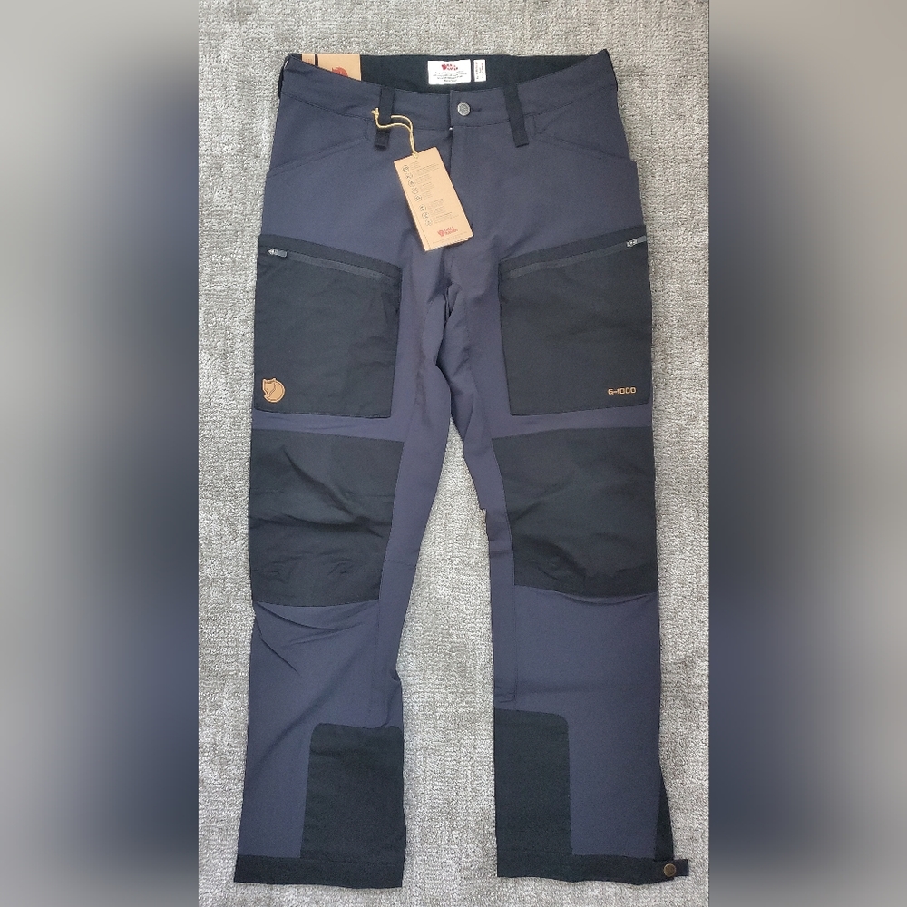Fjallraven Men's Keb Agile Trousers Black-Black 46 (30-31"W x 30"L) - NWT